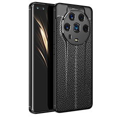 Funda Silicona Goma de Cuero Carcasa para Huawei Honor Magic4 Ultimate 5G Negro