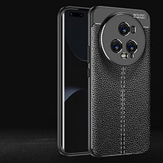 Funda Silicona Goma de Cuero Carcasa para Huawei Honor Magic5 Pro 5G Negro