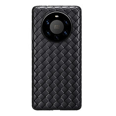 Funda Silicona Goma de Cuero Carcasa para Huawei Mate 40 Pro+ Plus Negro