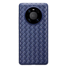 Funda Silicona Goma de Cuero Carcasa para Huawei Mate 40E 4G Azul