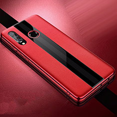 Funda Silicona Goma de Cuero Carcasa para Huawei Nova 4e Rojo