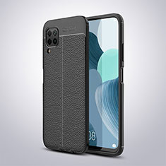 Funda Silicona Goma de Cuero Carcasa para Huawei Nova 6 SE Negro