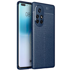 Funda Silicona Goma de Cuero Carcasa para Huawei Nova 8 Pro 5G Azul