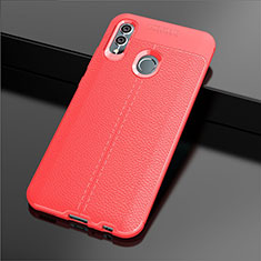 Funda Silicona Goma de Cuero Carcasa para Huawei P Smart (2019) Rojo