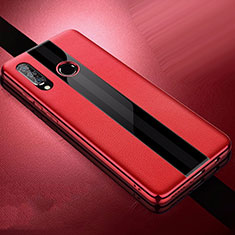 Funda Silicona Goma de Cuero Carcasa para Huawei P30 Lite New Edition Rojo