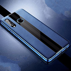 Funda Silicona Goma de Cuero Carcasa para Huawei P30 Lite XL Azul