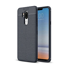 Funda Silicona Goma de Cuero Carcasa para LG G7 Azul