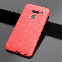 Funda Silicona Goma de Cuero Carcasa para LG G8 ThinQ Rojo