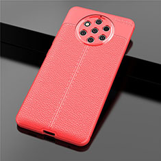 Funda Silicona Goma de Cuero Carcasa para Nokia 9 PureView Rojo
