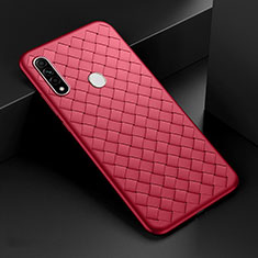 Funda Silicona Goma de Cuero Carcasa para Oppo A31 Rojo