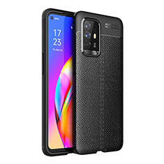 Funda Silicona Goma de Cuero Carcasa para Oppo A95 5G Negro