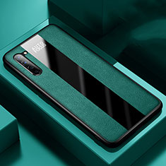 Funda Silicona Goma de Cuero Carcasa para Oppo F15 Verde