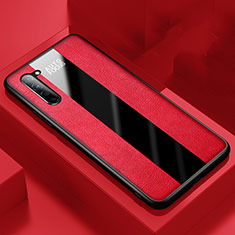 Funda Silicona Goma de Cuero Carcasa para Oppo Find X2 Lite Rojo