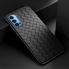 Funda Silicona Goma de Cuero Carcasa para Oppo Reno4 5G Negro