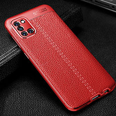 Funda Silicona Goma de Cuero Carcasa para Samsung Galaxy A31 Rojo