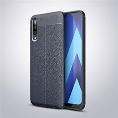 Funda Silicona Goma de Cuero Carcasa para Samsung Galaxy A50S Azul