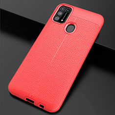 Funda Silicona Goma de Cuero Carcasa para Samsung Galaxy M31 Rojo
