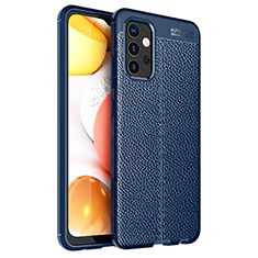 Funda Silicona Goma de Cuero Carcasa para Samsung Galaxy M32 5G Azul