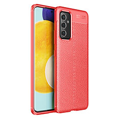 Funda Silicona Goma de Cuero Carcasa para Samsung Galaxy M34 5G Rojo