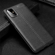 Funda Silicona Goma de Cuero Carcasa para Samsung Galaxy M51 Negro