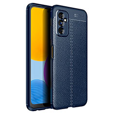 Funda Silicona Goma de Cuero Carcasa para Samsung Galaxy M52 5G Azul