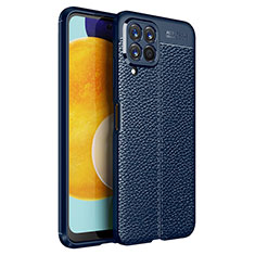 Funda Silicona Goma de Cuero Carcasa para Samsung Galaxy M53 5G Azul