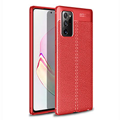 Funda Silicona Goma de Cuero Carcasa para Samsung Galaxy Note 20 Ultra 5G Rojo