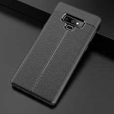 Funda Silicona Goma de Cuero Carcasa para Samsung Galaxy Note 9 Negro