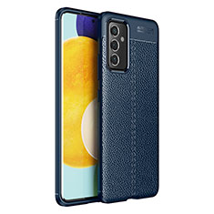 Funda Silicona Goma de Cuero Carcasa para Samsung Galaxy Quantum2 5G Azul