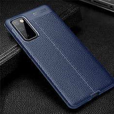 Funda Silicona Goma de Cuero Carcasa para Samsung Galaxy S20 FE ((2022)) 5G Azul