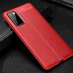 Funda Silicona Goma de Cuero Carcasa para Samsung Galaxy S20 FE ((2022)) 5G Rojo