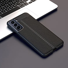 Funda Silicona Goma de Cuero Carcasa para Samsung Galaxy S21 Plus 5G Negro