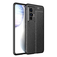 Funda Silicona Goma de Cuero Carcasa para Vivo X70 5G Negro