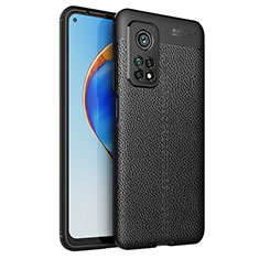 Funda Silicona Goma de Cuero Carcasa para Xiaomi Mi 10T 5G Negro