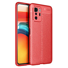 Funda Silicona Goma de Cuero Carcasa para Xiaomi Poco X3 GT 5G Rojo