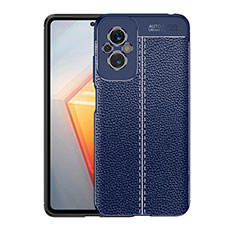 Funda Silicona Goma de Cuero Carcasa para Xiaomi Redmi 11 Prime 4G Azul