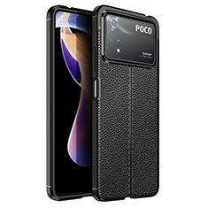 Funda Silicona Goma de Cuero Carcasa para Xiaomi Redmi Note 11E Pro 5G Negro