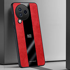 Funda Silicona Goma de Cuero Carcasa PB1 para Xiaomi Civi 3 5G Rojo