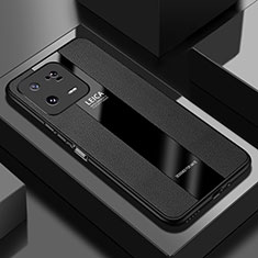 Funda Silicona Goma de Cuero Carcasa PB1 para Xiaomi Mi 13 5G Negro