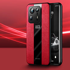Funda Silicona Goma de Cuero Carcasa PB1 para Xiaomi Mi Mix 4 5G Rojo