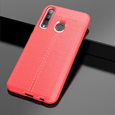 Funda Silicona Goma de Cuero Carcasa S01 para Huawei Honor 20E Rojo