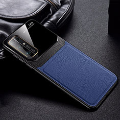 Funda Silicona Goma de Cuero Carcasa S01 para Huawei Honor 30 Azul