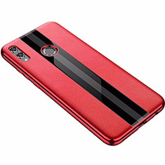 Funda Silicona Goma de Cuero Carcasa S01 para Huawei Honor 8X Rojo