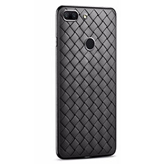 Funda Silicona Goma de Cuero Carcasa S01 para Huawei Honor 9 Lite Negro