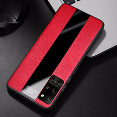 Funda Silicona Goma de Cuero Carcasa S01 para Huawei Honor Play4 Pro 5G Rojo