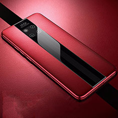 Funda Silicona Goma de Cuero Carcasa S01 para Huawei Mate 20 Pro Rojo