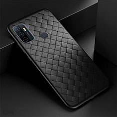 Funda Silicona Goma de Cuero Carcasa S01 para Oppo A33 Negro