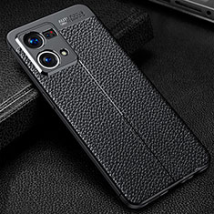 Funda Silicona Goma de Cuero Carcasa S01 para Oppo F21 Pro 4G Negro