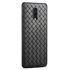 Funda Silicona Goma de Cuero Carcasa S01 para Oppo Realme X Negro