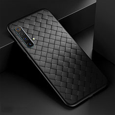 Funda Silicona Goma de Cuero Carcasa S01 para Realme X50m 5G Negro